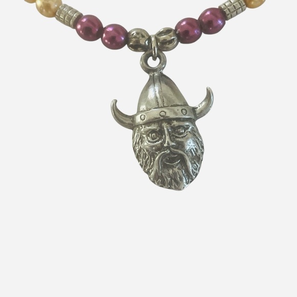 Vikings MN Purple Beaded NFL Bracelet Minnesota Football - Picture 3 of 5